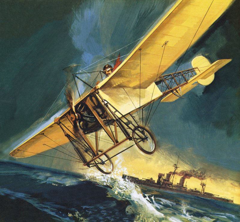 Louis Bleriot, pionier lotnictwa autorstwa English School