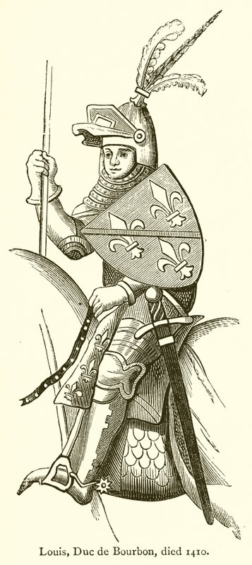 Ludwik, książę Burbon, zmarł 1410 autorstwa English School