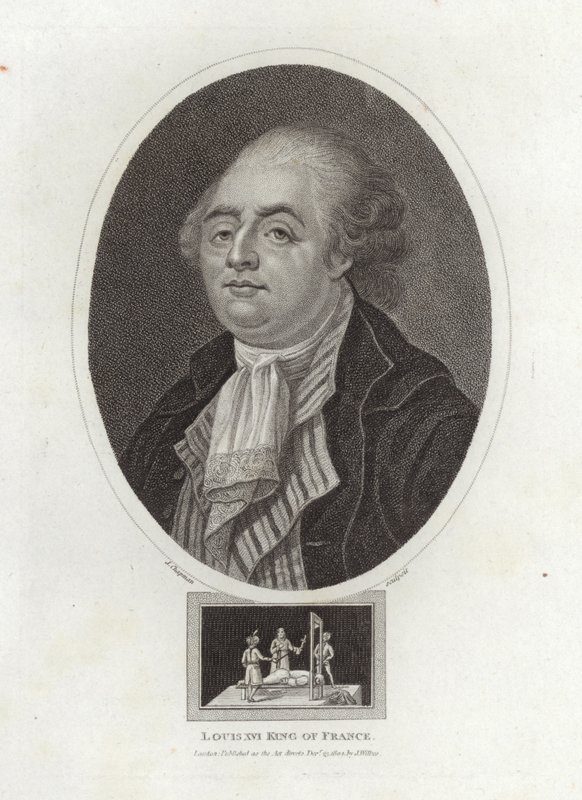Ludwik XVI król Francji autorstwa English School