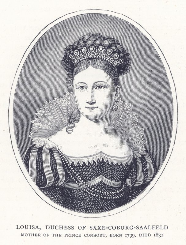 Louisa, księżna Saxe-Coburg-Saalfeld autorstwa English School
