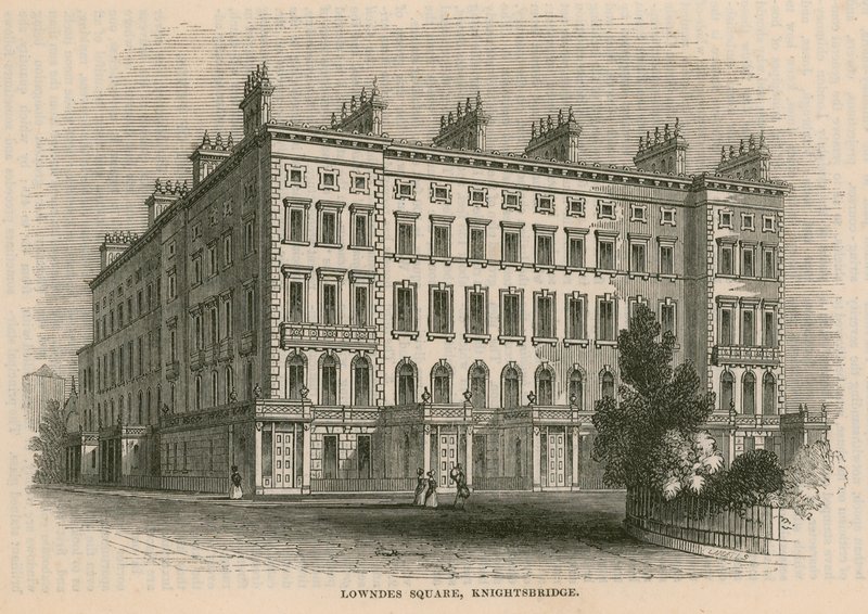 Lowndes Square, Knightsbridge, Londyn autorstwa English School