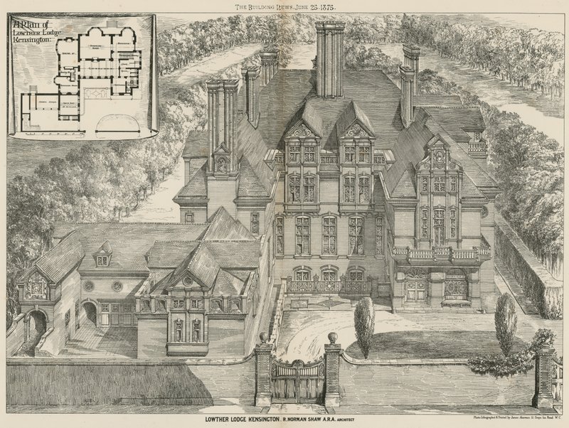 Lowther Lodge, Kensington, Londyn autorstwa English School