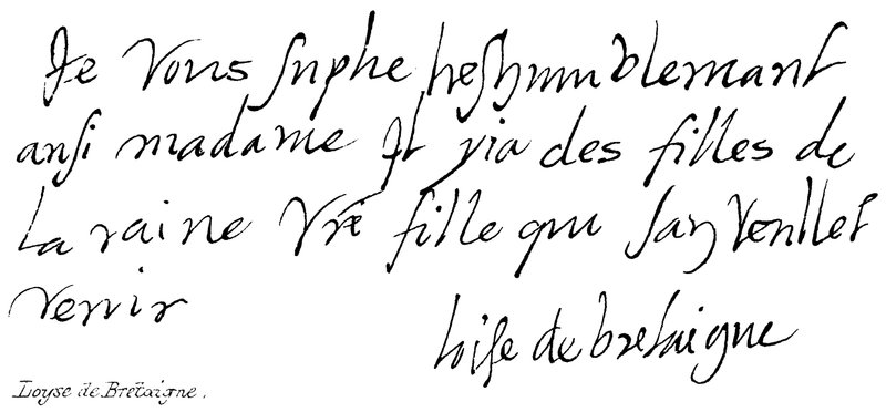 Loise de Bretaigne autorstwa English School