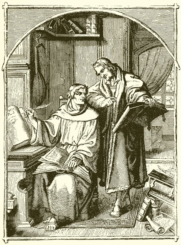 Luter i Melanchton autorstwa English School