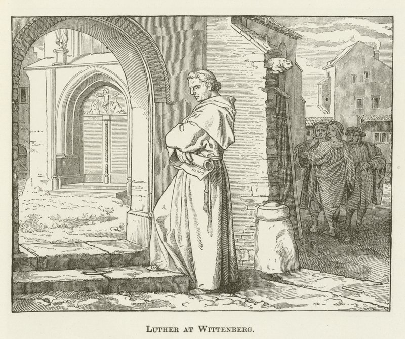 Luter w Wittenberdze autorstwa English School
