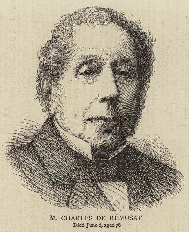 M Charles de Remusat (grawerowanie) autorstwa English School