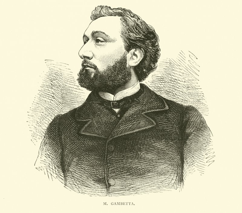 M Gambetta, wrzesień 1870 autorstwa English School