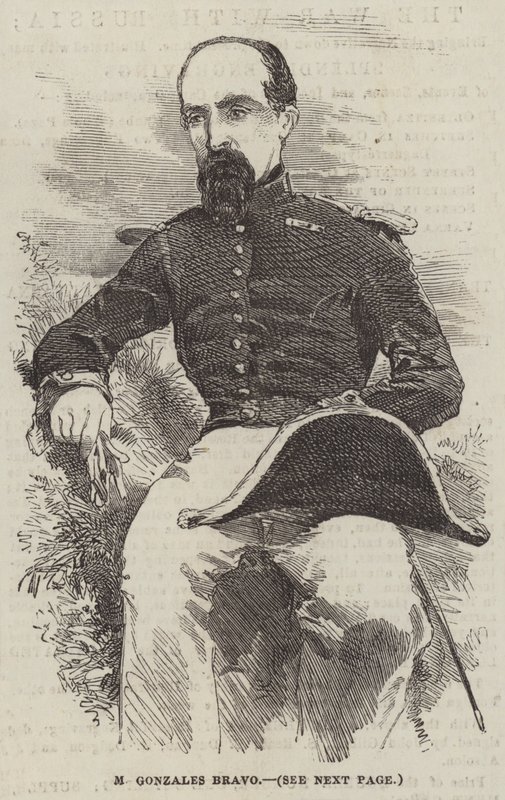 M Gonzales Bravo (grawerunek) autorstwa English School