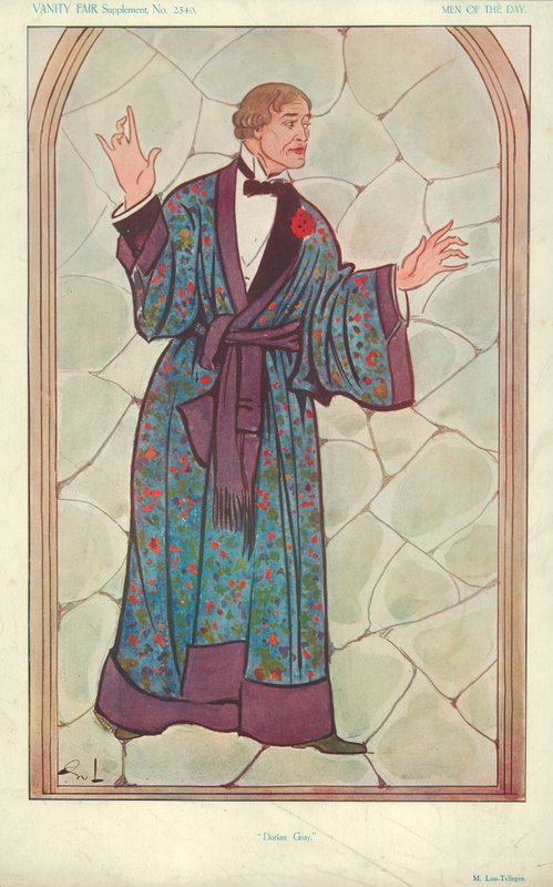M Lou-Tellegen, Dorian Gray, 10 września 1913, komiks Vanity Fair autorstwa English School