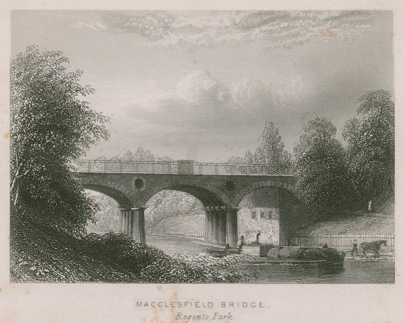 Macclesfield Bridge, Regents Park, Londyn autorstwa English School