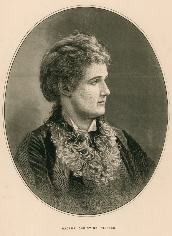 Pani Christine Nilsson (Christina Nillson, hrabina de Casa Miranda) autorstwa English School