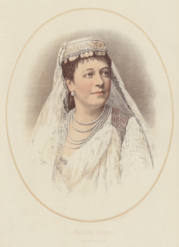 Madame Albani, Prima Donna (kolor lito) autorstwa English School