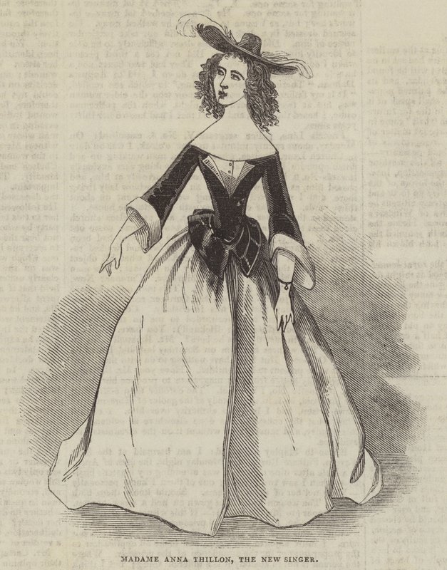 Madame Anna Thillon, nowa piosenkarka autorstwa English School