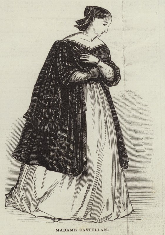 Madame Castellan (Grawerowanie) autorstwa English School