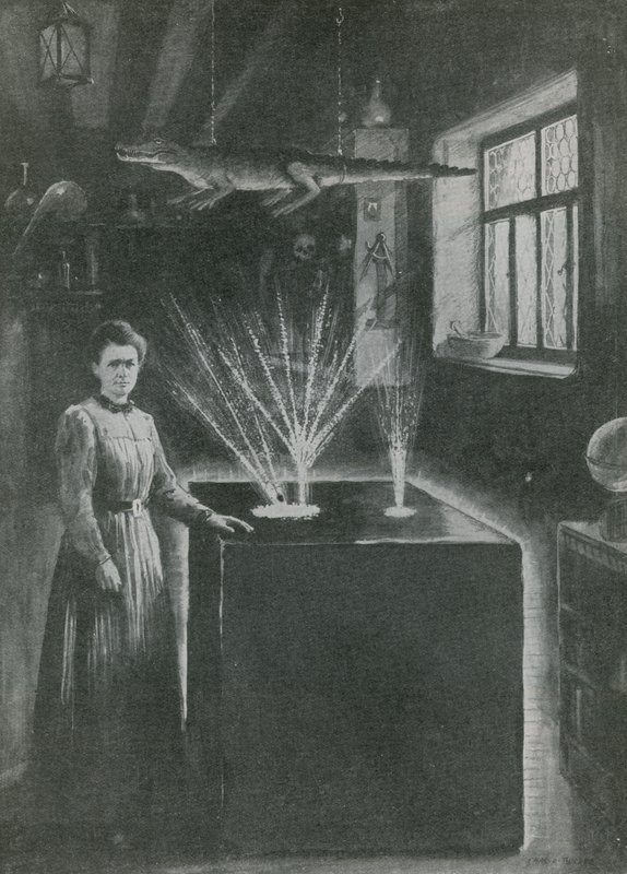 Madame Curie, współczesna alchemik autorstwa English School