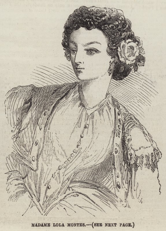 Madame Lola Montes (grawerunek) autorstwa English School