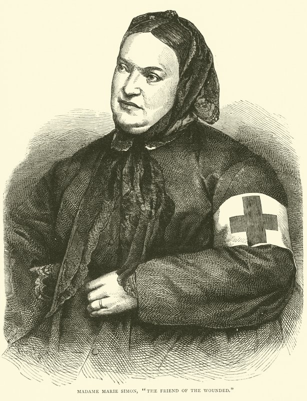Madame Marie Simon, Przyjaciółka Rannych, styczeń 1871 r. autorstwa English School