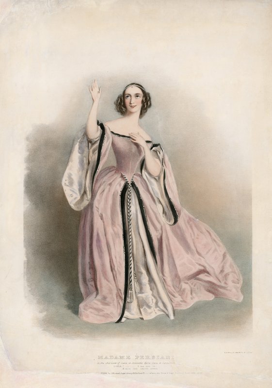 Madame Persiani w Łucji z Lammermoor autorstwa English School