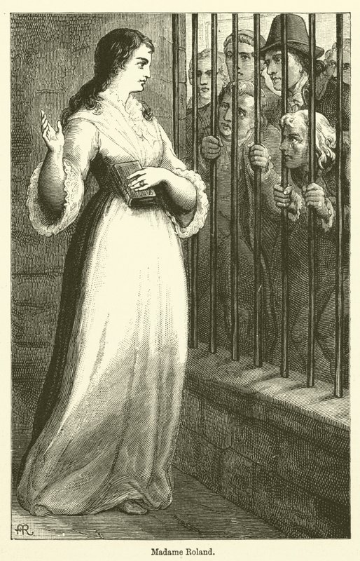 Madame Roland (Grawerowanie) autorstwa English School