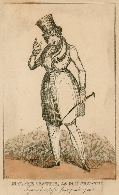 Madame Vestris jako Don Giovanni autorstwa English School