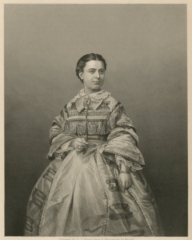 Mademoiselle Piccolomini, śpiewaczka operowa autorstwa English School