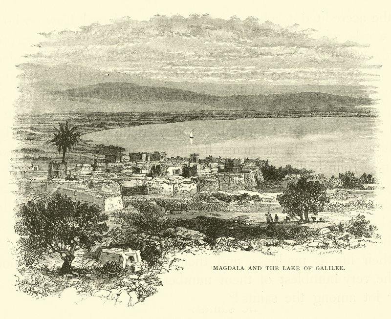Magdala i Jezioro Galilejskie autorstwa English School