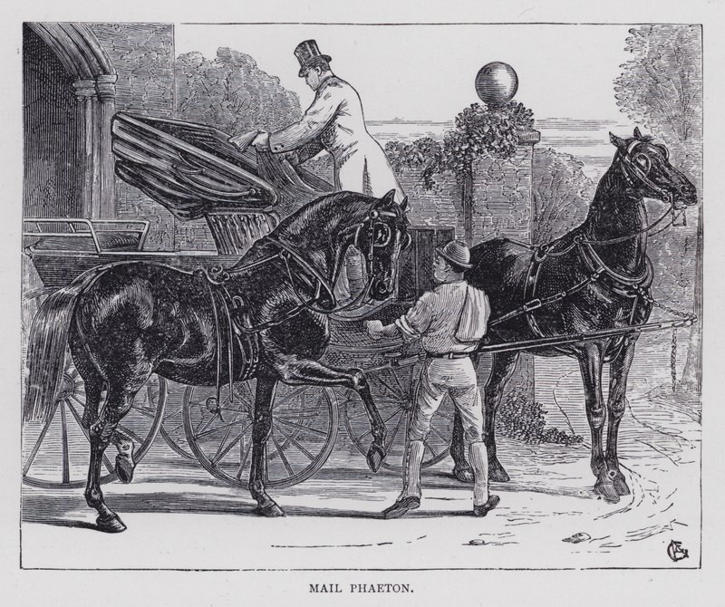 Mail Phaeton (grawerowanie) autorstwa English School