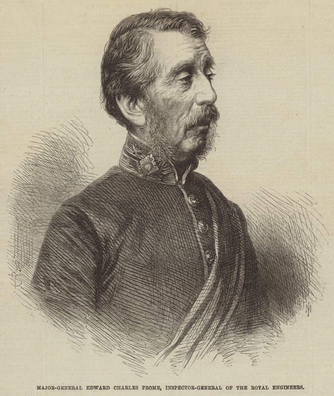 Generał dywizji Edward Charles Frome, Inspektor Generalny Inżynierów Królewskich (grafika) autorstwa English School