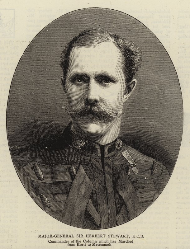 Generał dywizji Sir Herbert Stewart, KCB (grawerunek) autorstwa English School