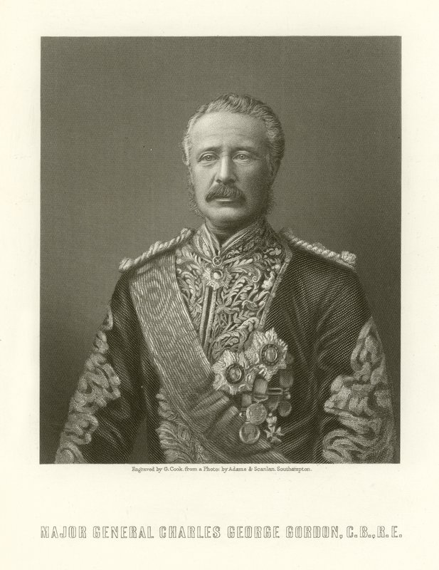 Generał dywizji Charles George Gordon autorstwa English School