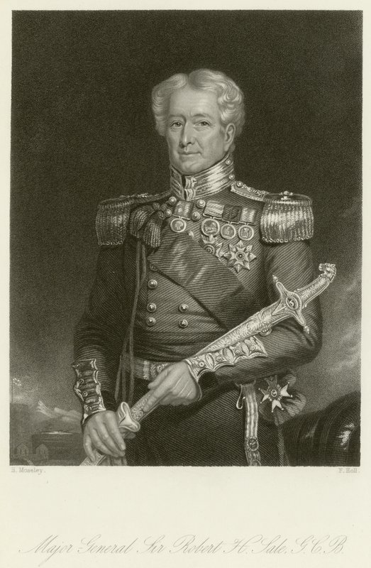 Generał dywizji Sir Robert H Sale autorstwa English School