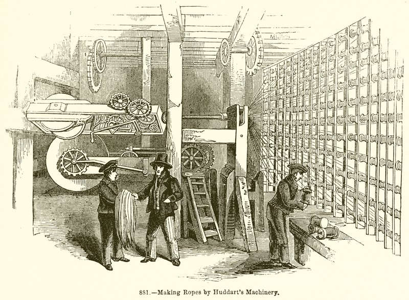 Wykonywanie lin przez Huddarts Machinery autorstwa English School