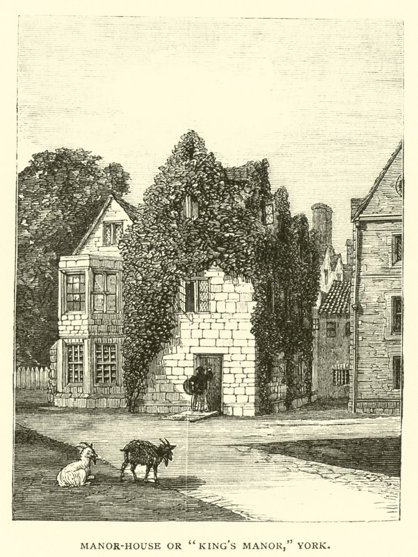 Manor-House lub Kings Manor, York autorstwa English School