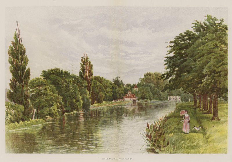 Mapledurham (chromolitho) autorstwa English School