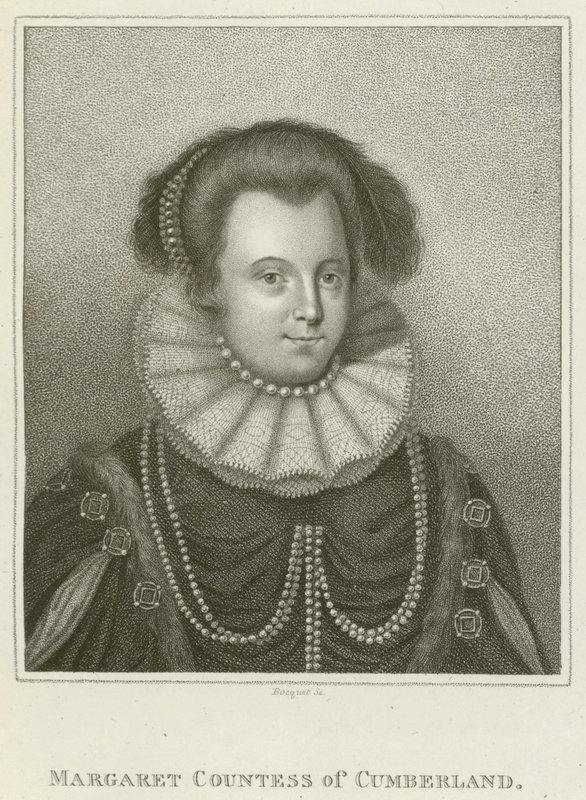 Margaret, hrabina Cumberland (grafika) autorstwa English School