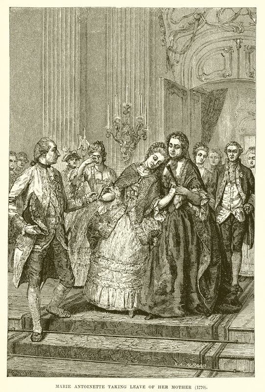 Maria Antonina żegna się z matką autorstwa English School