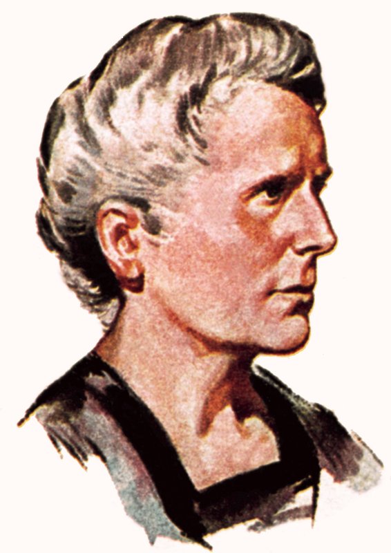 Maria Curie autorstwa English School