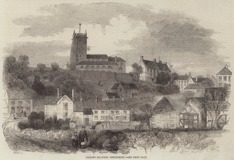 Rynek Drayton, Shropshire autorstwa English School