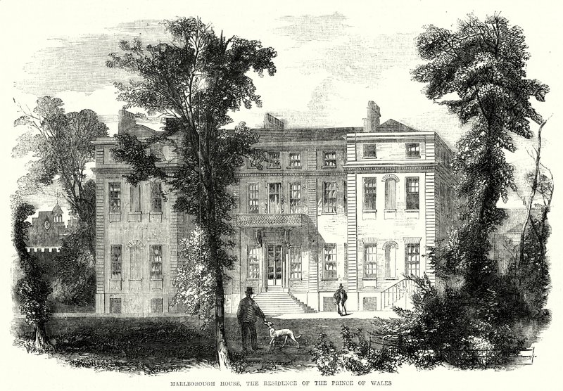 Marlborough House, rezydencja księcia Walii (grawerowanie) autorstwa English School