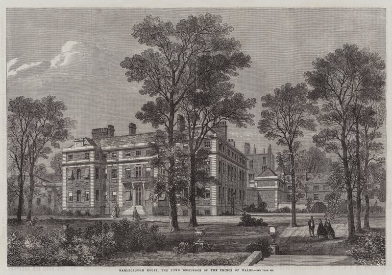 Marlborough House, miejska rezydencja księcia Walii (rycina) autorstwa English School