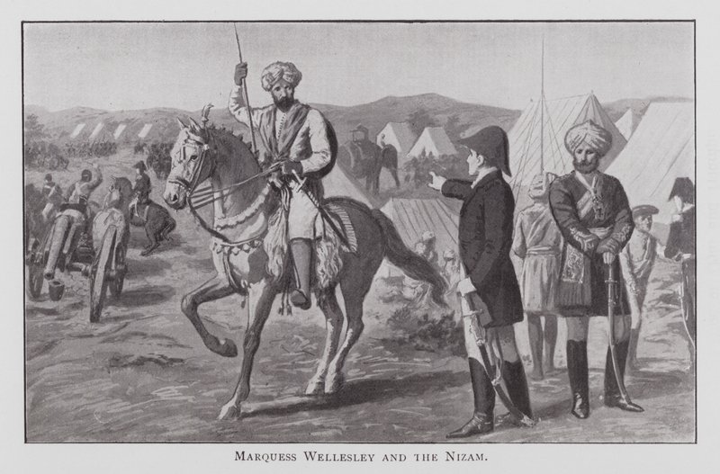 Markiz Wellesley i Nizam (lito) autorstwa English School