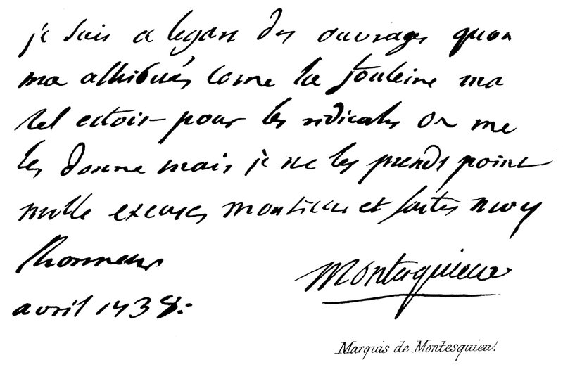 markiz Monteskiusz autorstwa English School