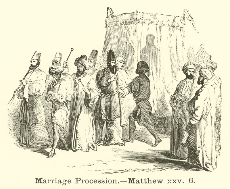 Procesja Małżeńska, Mateusz, xxv, 6 autorstwa English School