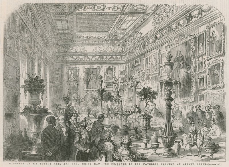 Małżeństwo Sir Roberta Peela i Lady Emily Hay autorstwa English School