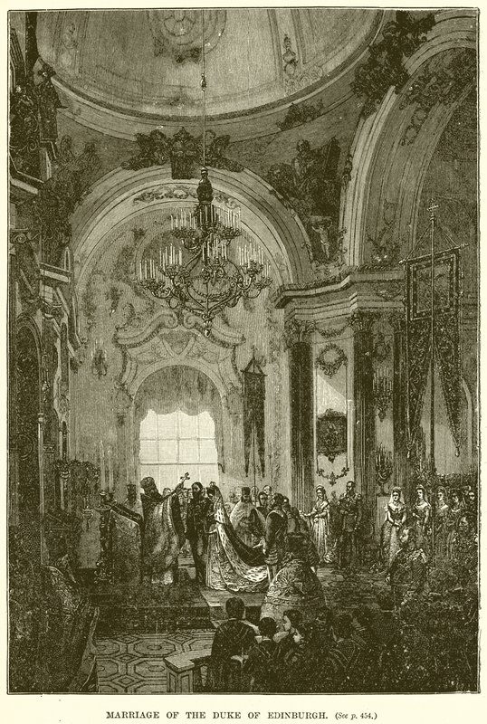 Małżeństwo księcia Edynburga autorstwa English School