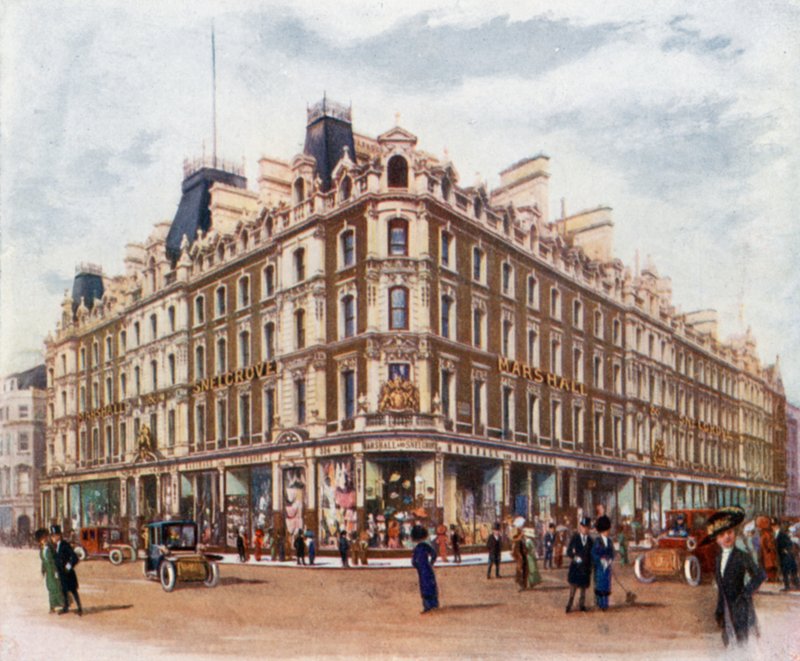 Marshall & Snelgrove, przy Oxford Street i Vere Street autorstwa English School