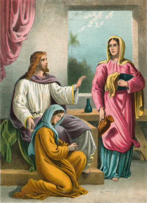 Marta i Maria autorstwa English School