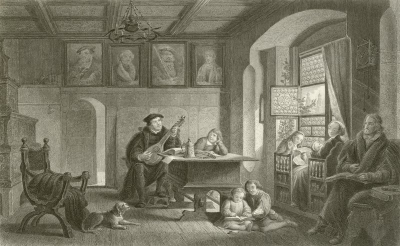 Dom Marcina Lutra w Wittenberdze autorstwa English School