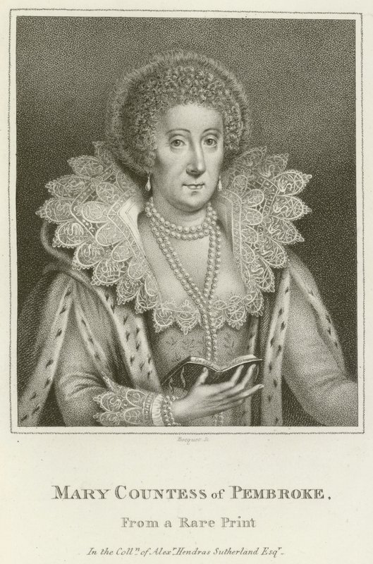 Mary, hrabina Pembroke (rycina) autorstwa English School