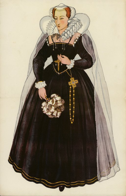 Mary Queen of Scots (kolor lito) autorstwa English School